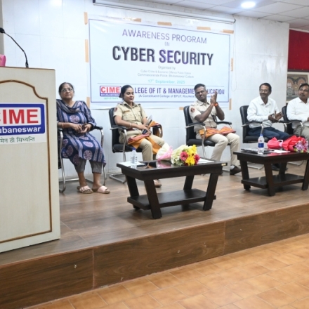 Awareness Program on “Cyber Security”  organised by Cyber Crime & Economic Offence Police Station, Commissionerate Police,  Bhubaneswar-Cuttack on 17.09.2025.